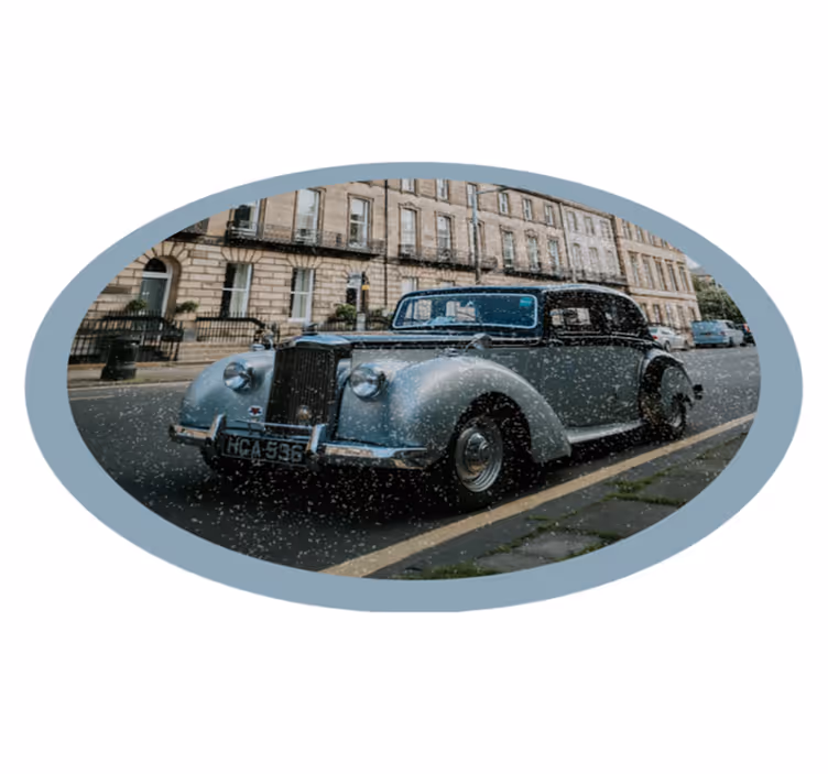 Klasický koberec rolls-royce vintage - TenStickers