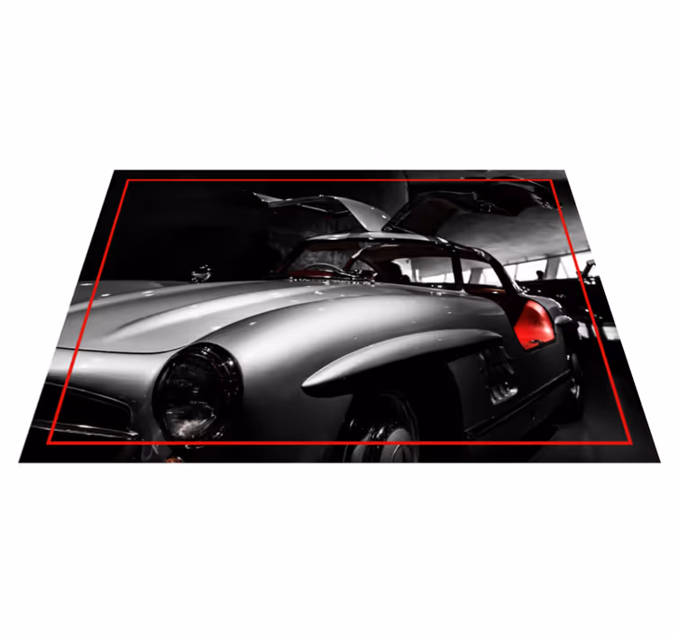 Mercedes 300sl vintage koberec - TenStickers