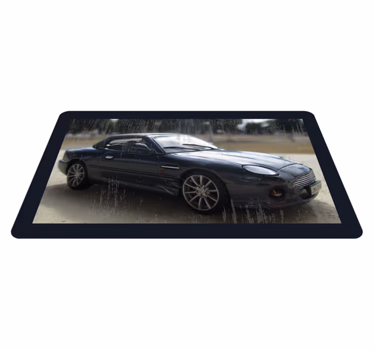 Klasické sportovní auto Vinylový koberec na silnici - TenStickers