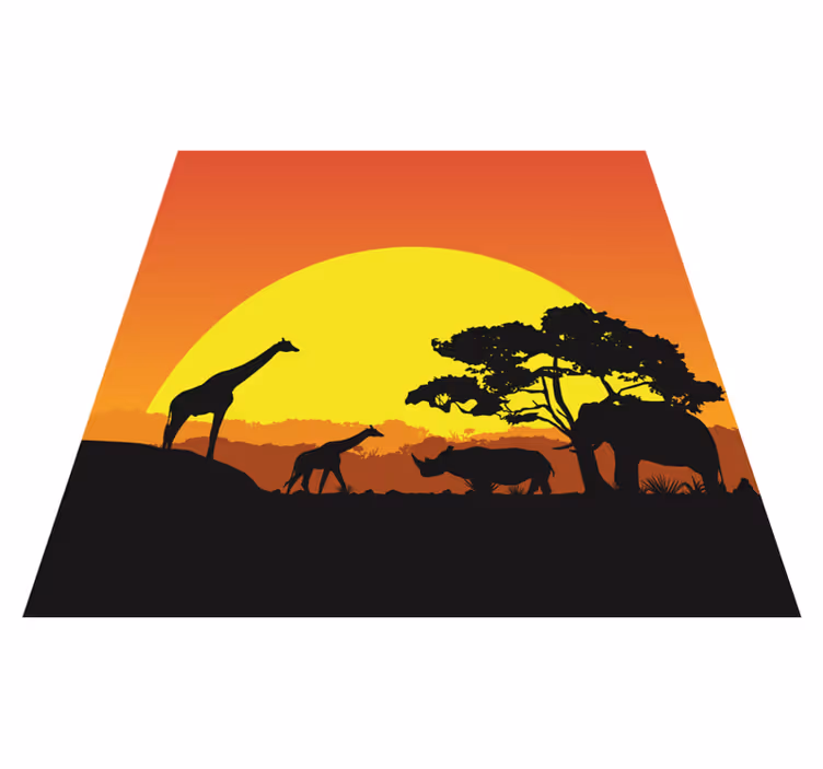 Africká savana moderní koberec - TenStickers