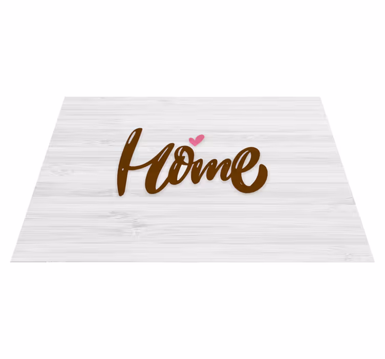 Dřevěný dům se slyšeli Vinylový koberec ve vstupní hale - TenStickers