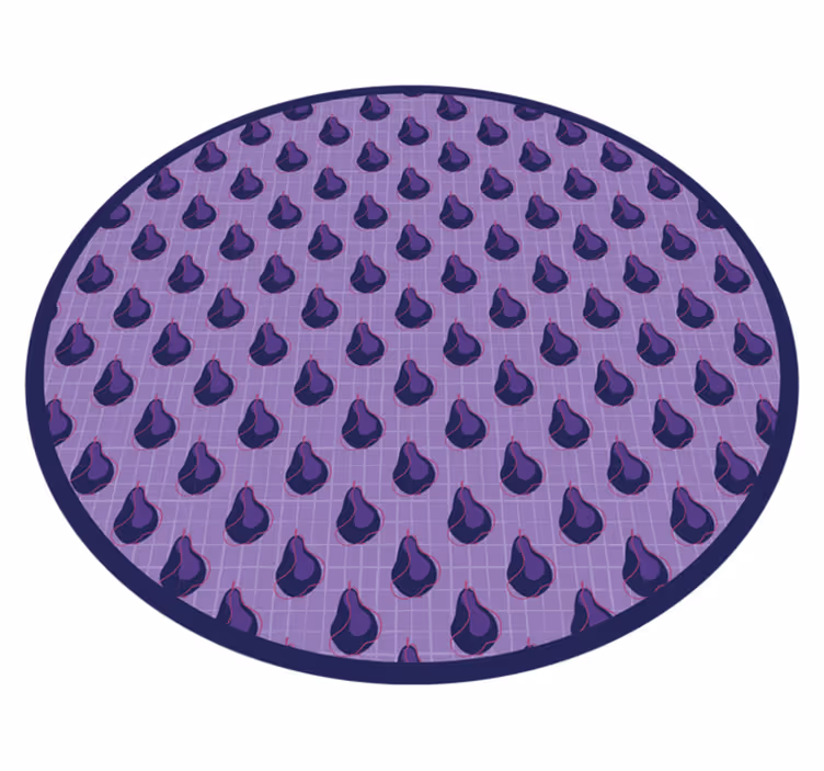 Fialový kapkový vzor Kuchyňský vinylový koberec - TenStickers