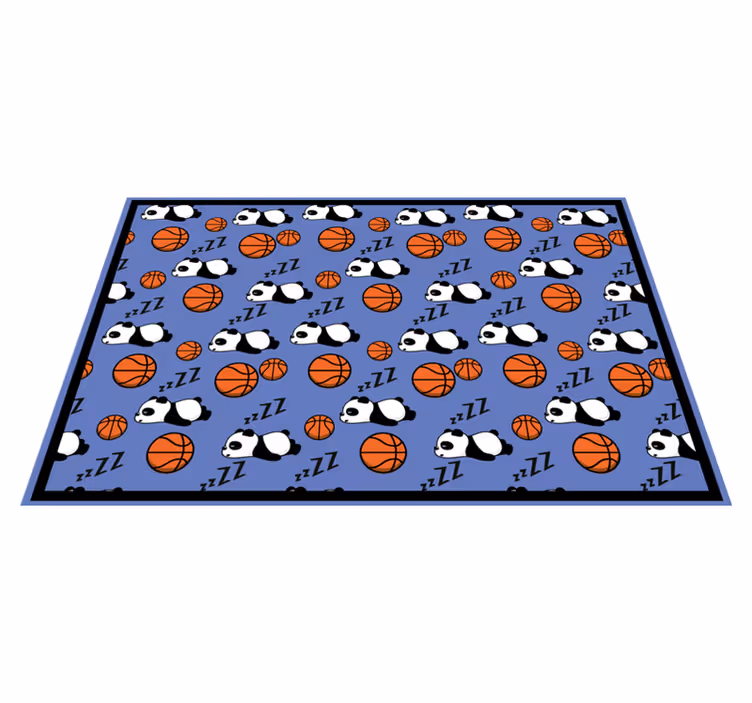 Spící panda sport Ostatní Vinylový koberec - TenStickers
