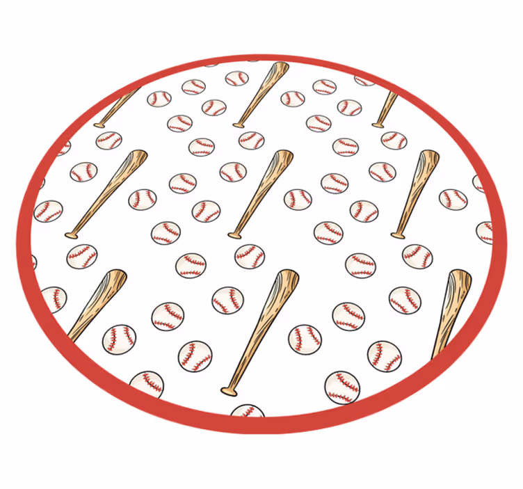 Zábava v baseballové sezóně Vinylová hrací podložka - TenStickers