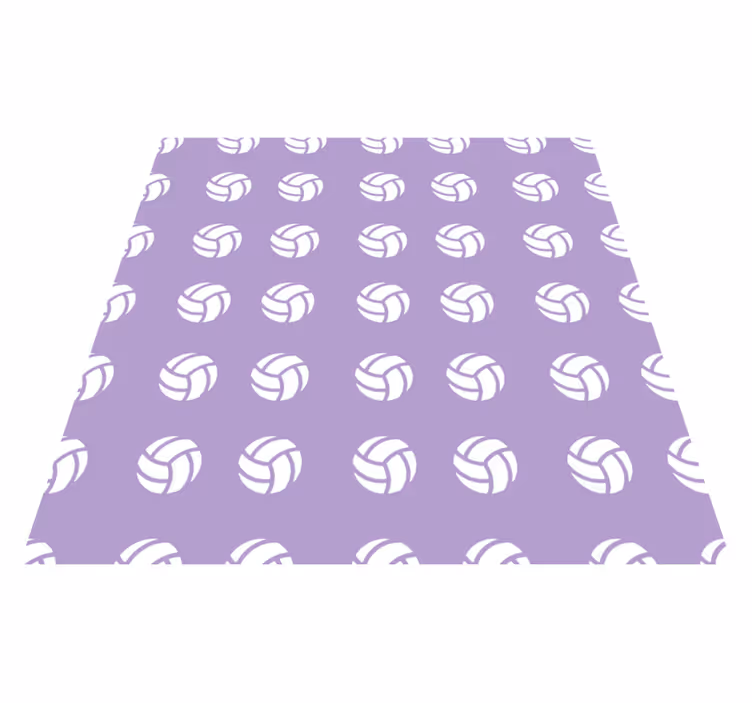 Fialový volejbalový vzor Vinylová hrací podložka - TenStickers