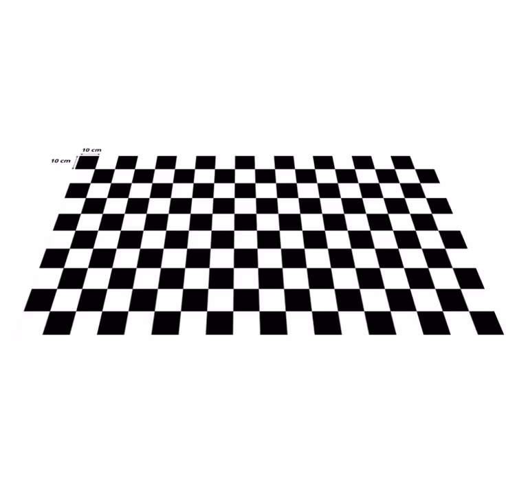 šachovnice geometrické koberce - TenStickers