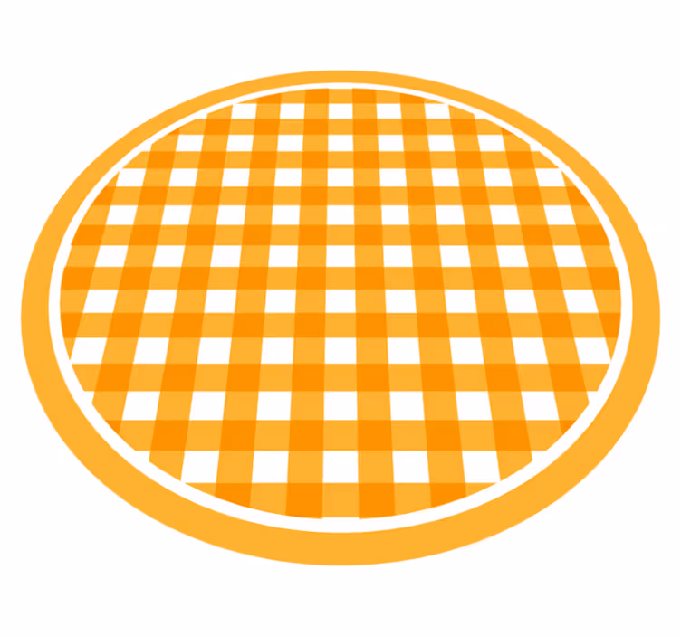 Vinylový koberec s texturou v teplém kostkovaném vzoru - TenStickers