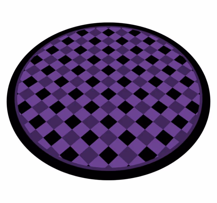Elegantní kostkovaný vzor Moderní vinylový koberec - TenStickers