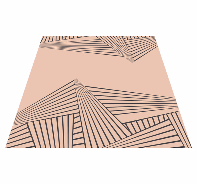 Lineární geometrický vzor Moderní vinylový koberec - TenStickers