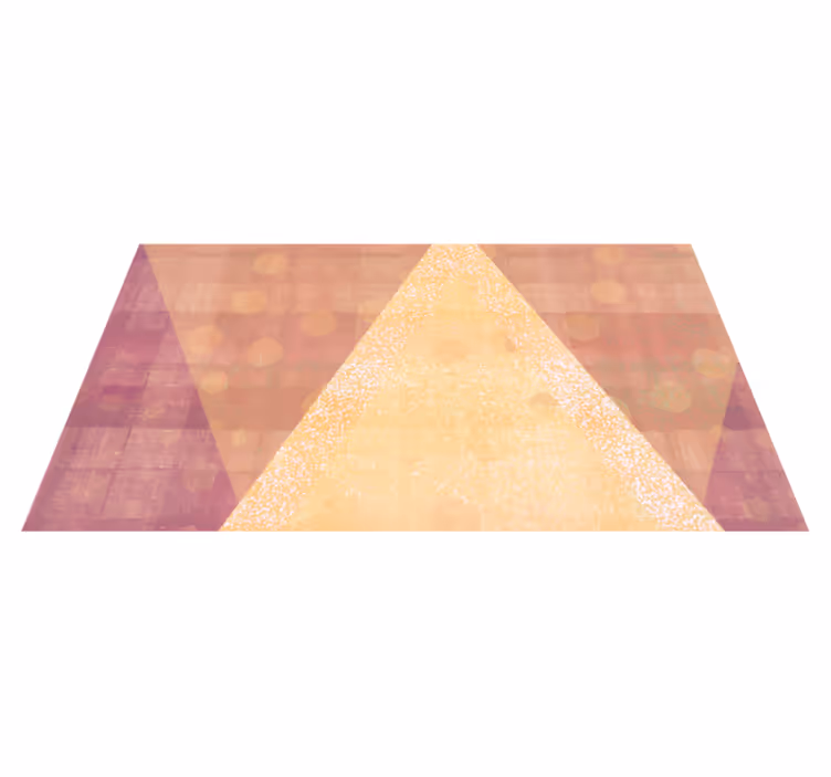 Trojúhelníkové barevné schéma Geometrický vinylový koberec - TenStickers