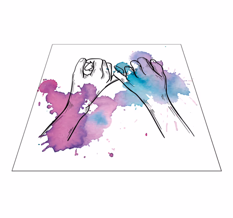 Ruce malíček slib Vinylový koberec pro teenagery - TenStickers