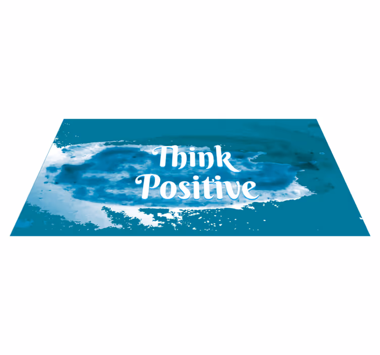 Přijměte optimismus Vinylový koberec s frázemi - TenStickers