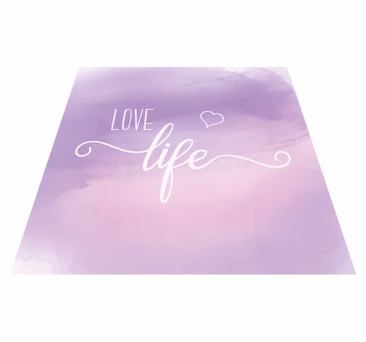 Vážit si existence Vinylový koberec s frázemi - TenStickers