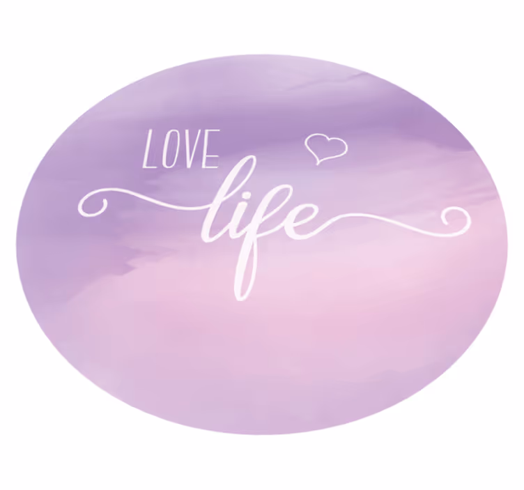 Vážit si života Vinylový koberec s frázemi - TenStickers