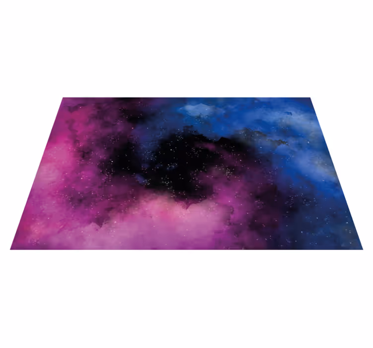 Barevná spirální mlhovina galaxie moderní koberec - TenStickers