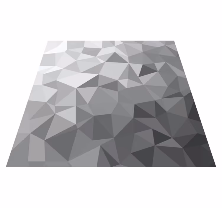 Gradientní šedý styl Geometrický vinylový koberec - TenStickers