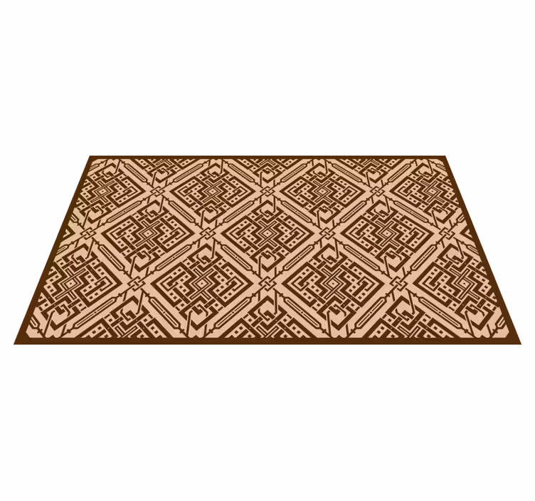 Elegantní geometrický prvek Vinylový koberec obývací pokoj - TenStickers