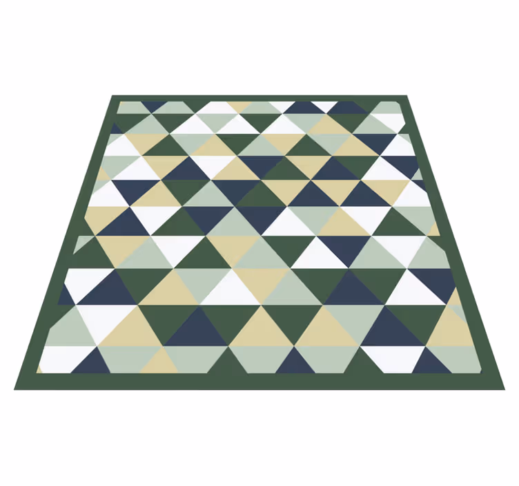Trojúhelníkové tvary Geometrický vinylový koberec - TenStickers