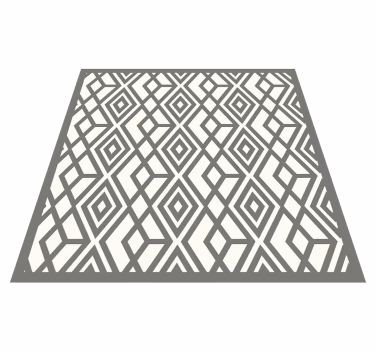 Diamantový znak Geometrický vinylový koberec - TenStickers