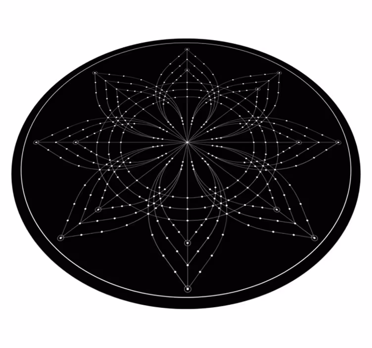 Vinylový koberec hvězda souhvězdí mandaly - TenStickers