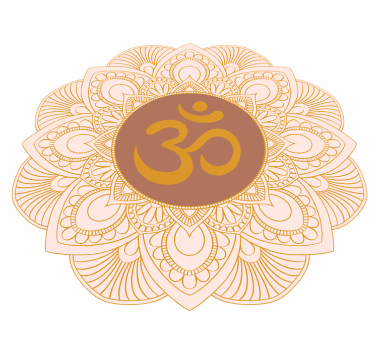 Vinylový koberec symbol meditace om design - TenStickers