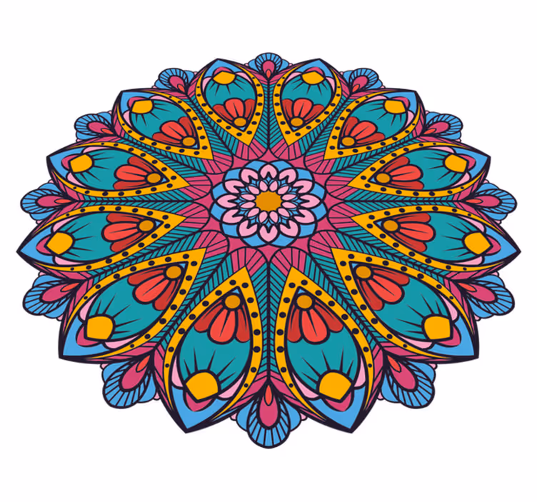 Vinylový koberec mandala - TenStickers