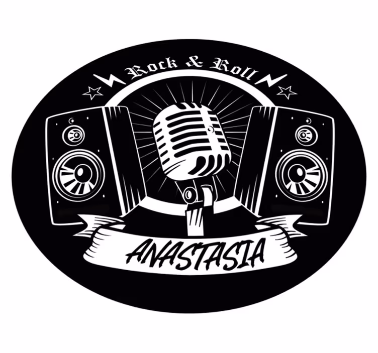 Rock and roll se jménem Vinylový koberec pro teenagery - TenStickers