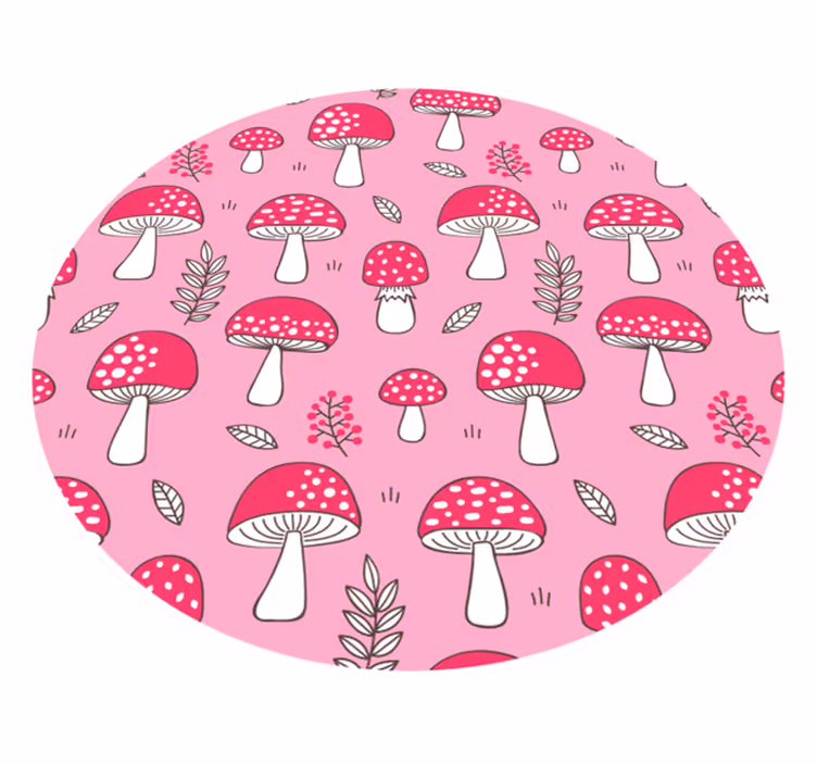 Okouzlující houba ilustrace Kuchyňský vinylový koberec - TenStickers