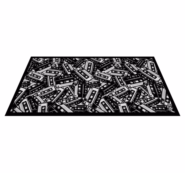 Retro kazetový vzor Vinylový koberec pro teenagery - TenStickers