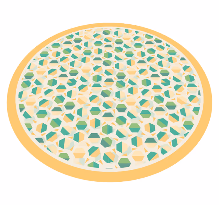 Geometrický vinylový koberec hexagonální koncept - TenStickers