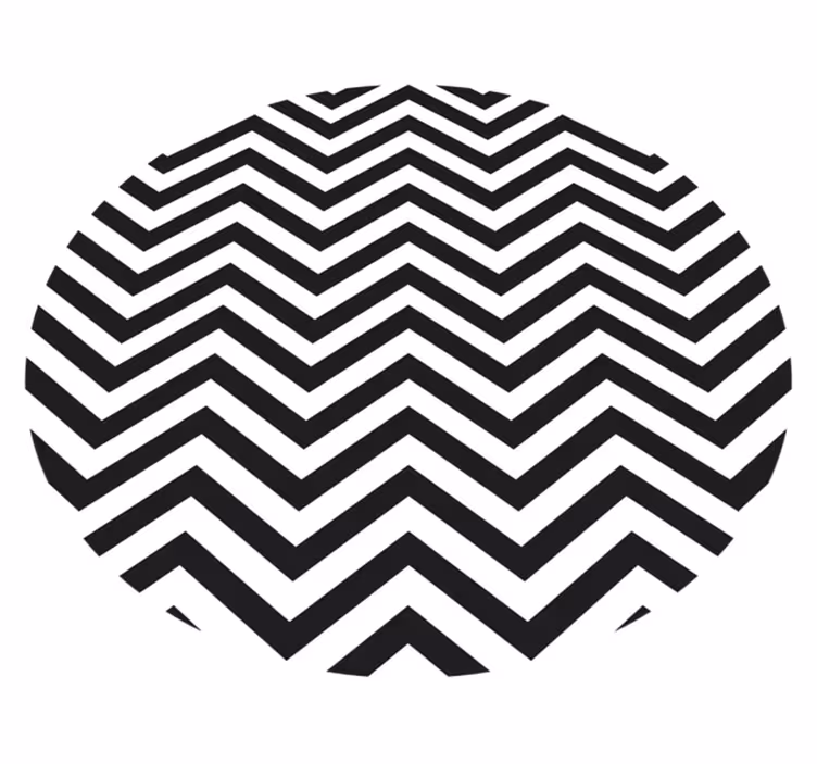 Geometrický vinylový koberec s chevronovým vzorem - TenStickers