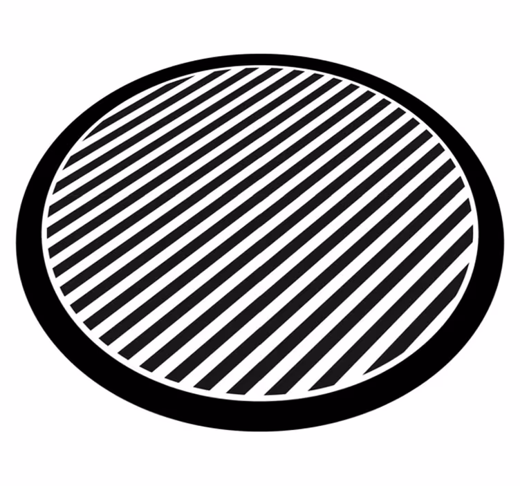 Pruhovaný vinylový koberec jednobarevné pruhy - TenStickers