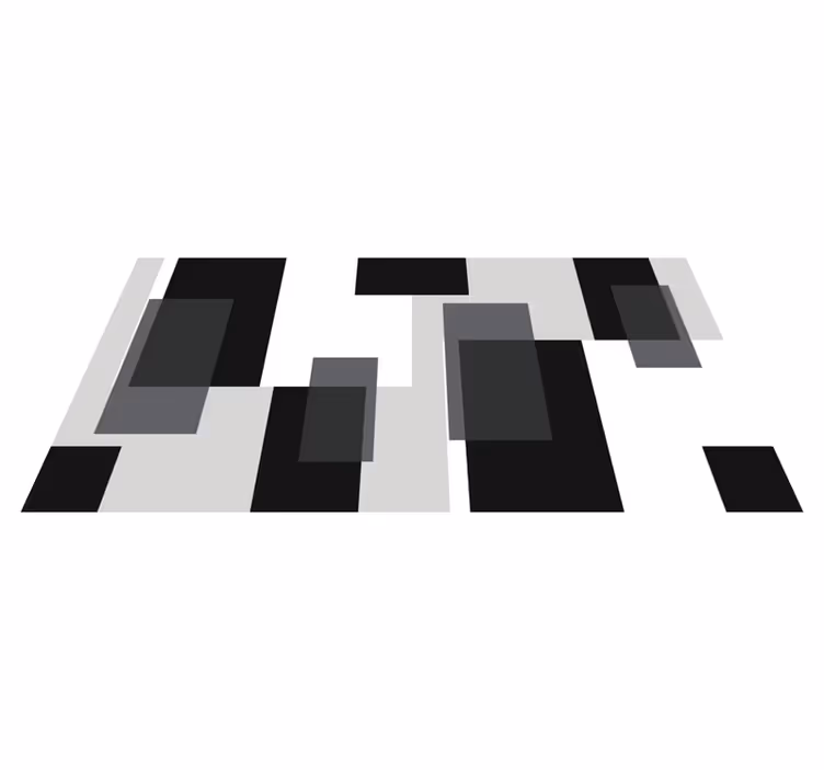 Moderní vinylový koberec abstraktní bloky - TenStickers