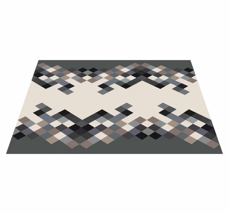 Mozaikový vinylový koberec s moderním geometrickým vzorem - TenStickers