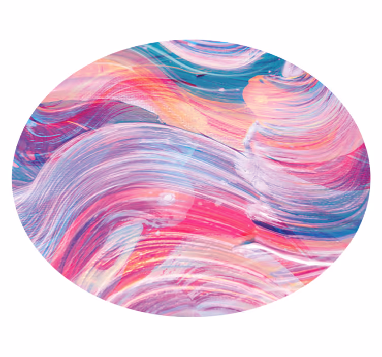 Vinylový koberec barevné vířící vlny - TenStickers