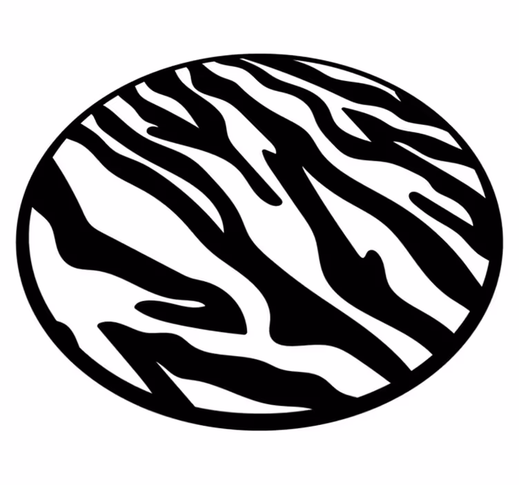 Vinylový koberec se zvířecím potiskem pruhy zebra - TenStickers