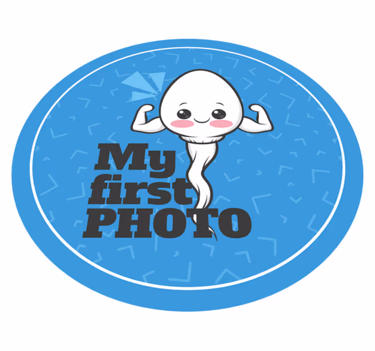 Moje první fotka Vinylový koberec s frázemi - TenStickers