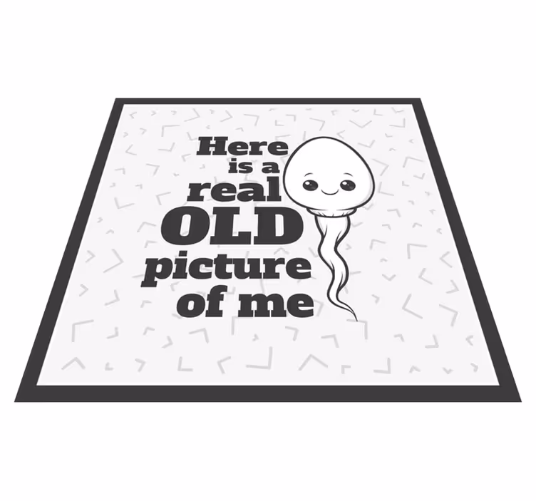 Můj starý první obrázek zábavný design vlastní koberec - TenStickers