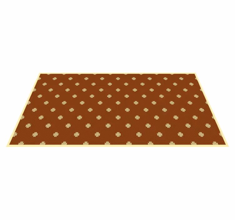 Polka dot pletený vzor obdélníkový koberec - TenStickers