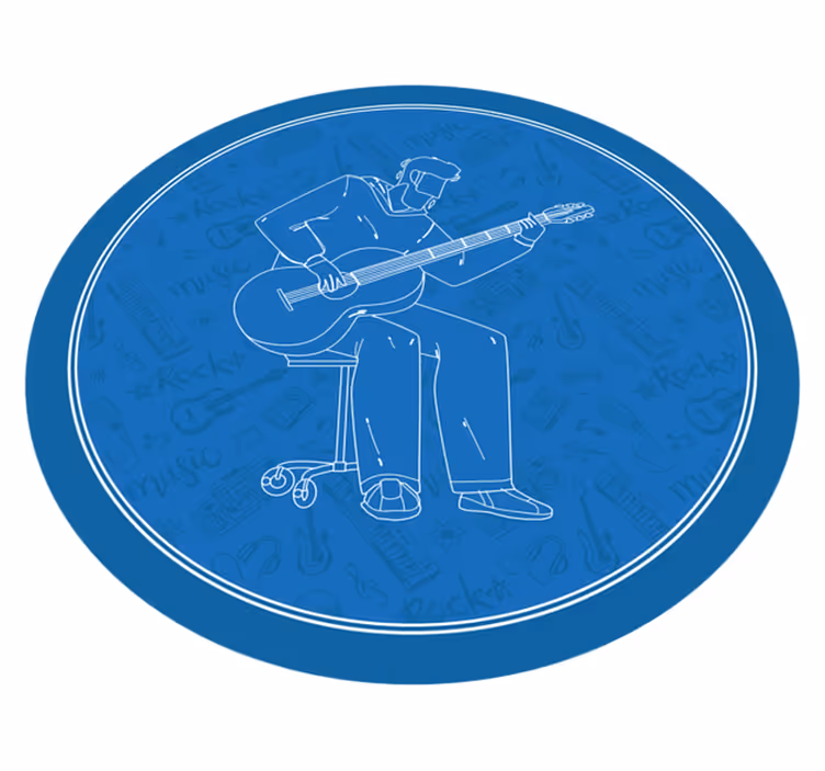 Hudební vibrace Vinylový koberec s texturou - TenStickers