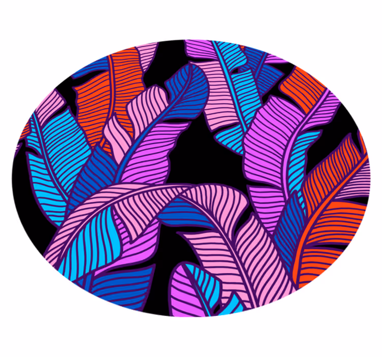 živé listové prvky Vinylový koberec s květinami a rostlinami - TenStickers
