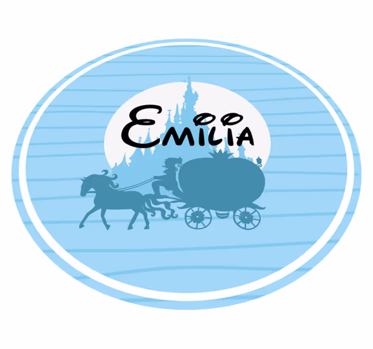Téma baletního kočáru Vinylový koberec se jmény - TenStickers