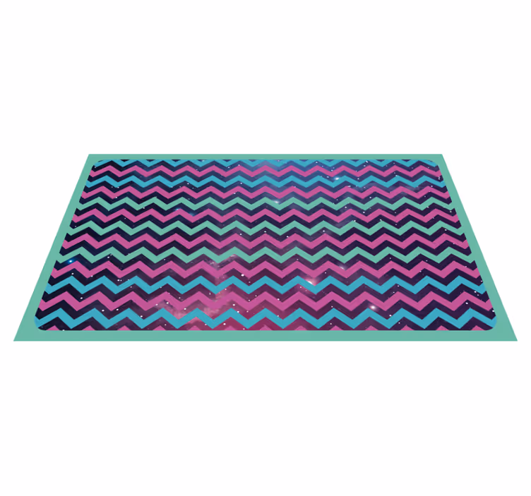 Klikatý vzor Geometrický vinylový koberec - TenStickers