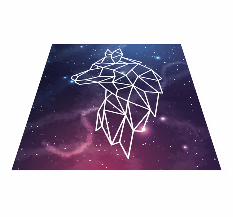 Etnický koberec vlkodlak vlk - TenStickers