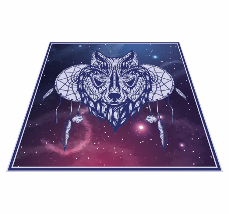 Motiv lapače snů vlka Vinylový koberec do ložnice - TenStickers