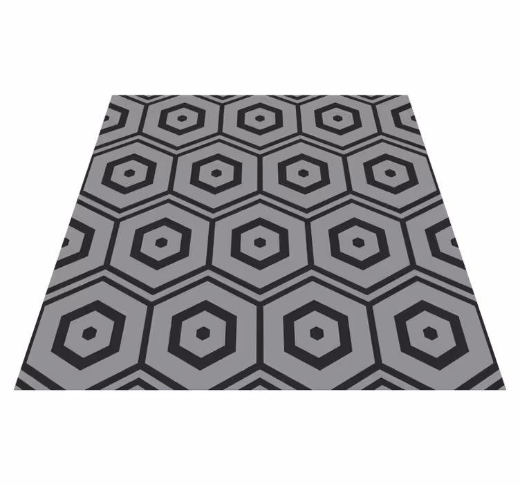 šestiúhelníkové vzory Geometrický vinylový koberec - TenStickers