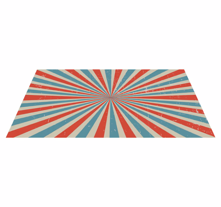 Zářivý hvězdný výbuch Geometrický vinylový koberec - TenStickers