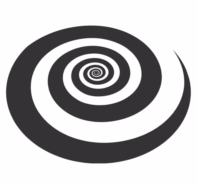 Spirálový vzor Geometrický vinylový koberec - TenStickers