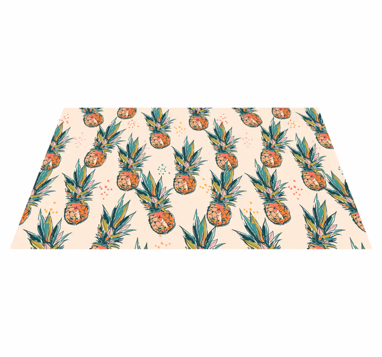 Umělecký štětec malovat ananas moderní koberec - TenStickers