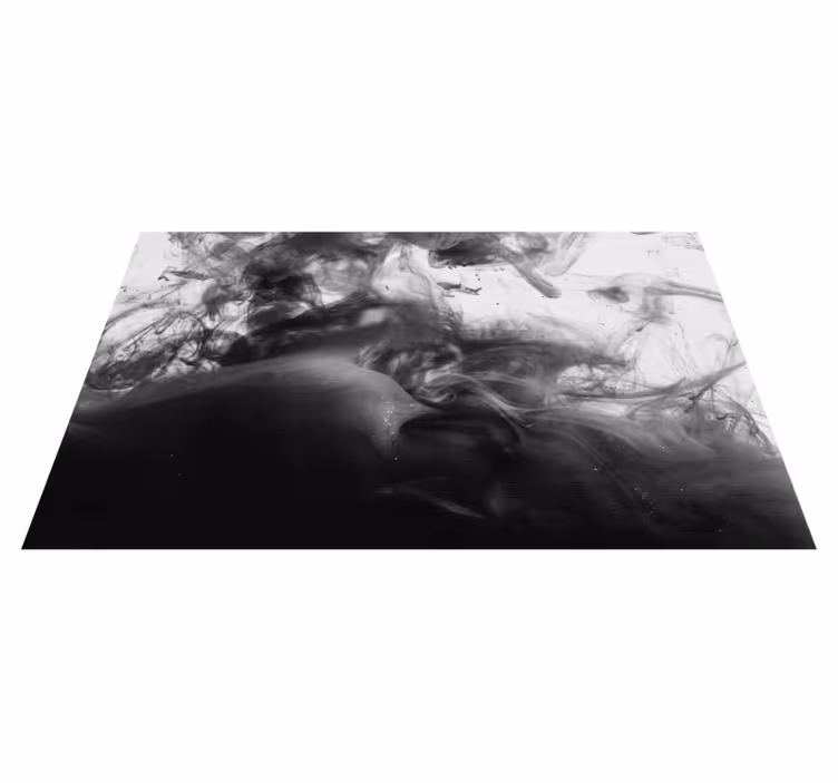 Monochromatické abstraktní víry Mramorový vinylový koberec - TenStickers